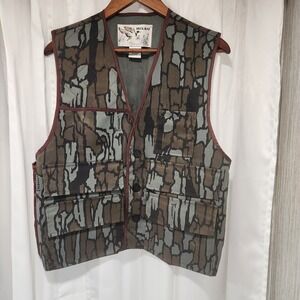 Vintage Duck Bay REBARK‎ Camo Hunting Vest Medium